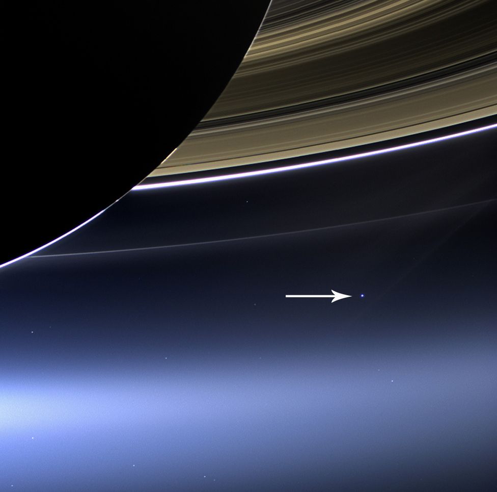 Pale Blue Dot from Cassini-Huygens (2013)